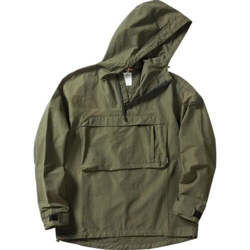 Outdoors Climbing Sport Trekking Camping Hunting Cycling Jogging Travel Work Coat Mens Hooded Loose Street Jacket Fashion Tops