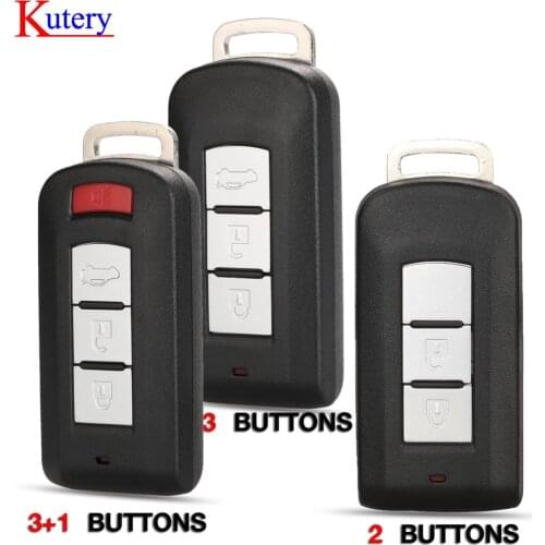 Kutery 20pcs 2/3/4buttons for Mitsubishi Outlander Lancer Eclipse Galant Replacement Remote Car Key Shell Case Fob