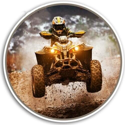 Hot Sell Off Road Quad KK Vinyl Stickers ATV Dirt Bike Car Sticker Camper Window Motor Decal Anti- Decoration KK13*13cm