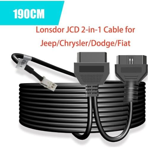 Lonsdor JCD 2-in-1 Multifunctional Programming Cable Work with K518ISE For Fiat For Chrysler For Jeep For Dodge For Maserati