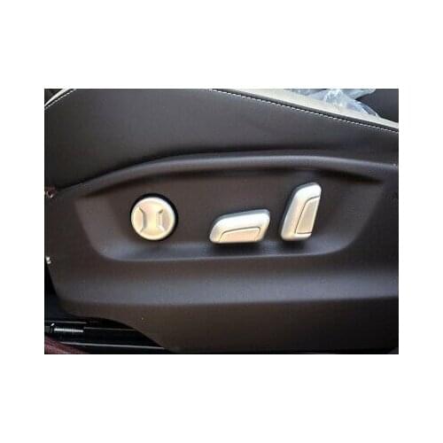Matte Inner Seat Adjust Button Cover Trim 6pcs For VW Atlas / Teramont 2017-2020