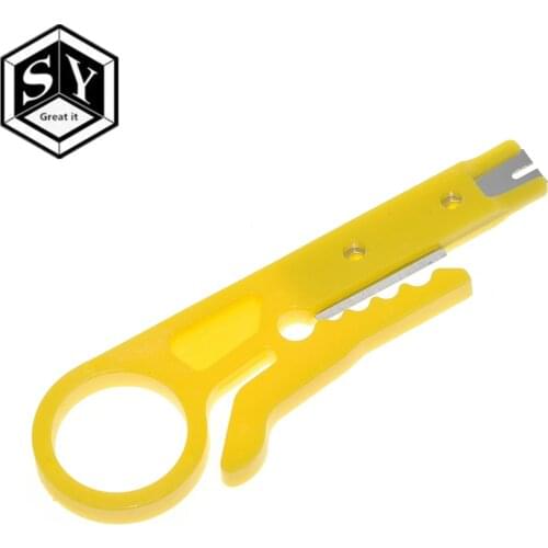 Mini Portable Wire Stripper Knife Crimper Pliers Crimping Tool Cable Stripping Wire Cutter Multi Tools Cut Line Pocket Multitool