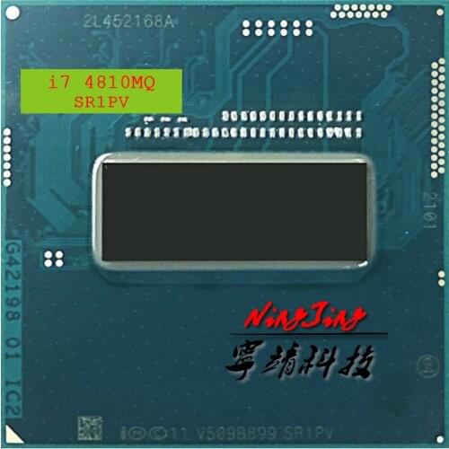 Intel Core i7-4810MQ i7 4810MQ SR1PV 2.8 GHz Quad-Core Eight-Thread CPU Processor 6M 47W Socket G3 / rPGA946B
