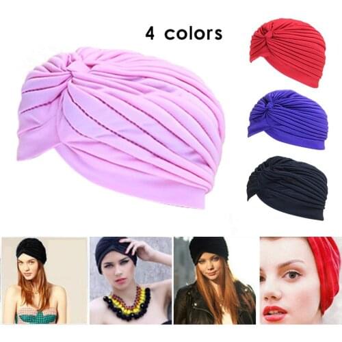 Hot Sale Swimming Pool Cap Multi-color Indian Headscarf Bonnet Caps For Yoga Outdoor Sports