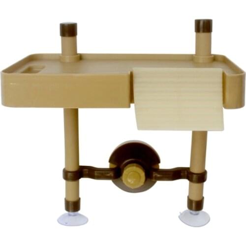 Reptile Small Medium Turtle Floating Pier with Ramp Ladder Tank Basking Platform B2QB