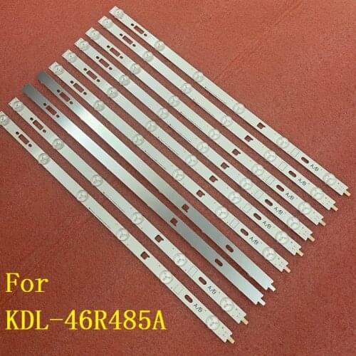 10pcs/set LED backlight bar for SONY 46inch TV KDL-46R485A LG TV innotek 46inch NDSOEM A B Type REV0.1