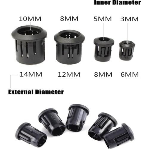 Black Plastic Lamp LED Diode Holder Black Clip Bezel Socket Mount 3mm/5mm/8mm/10mm For LED light-emitting diode
