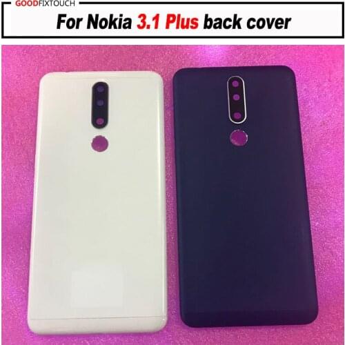 For nokia3.1 Plus back cover Battery Cover Back Housing Door Repair Parts For 3.1 Plus TA-1117 TA-1118 backcover