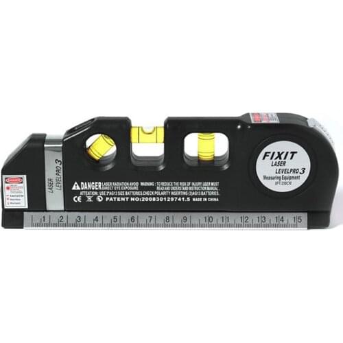 1 Pcs Multi-Function Plastic Laser Level Level Meter High-Precision Measurement Infrared Ruler Line Leveler