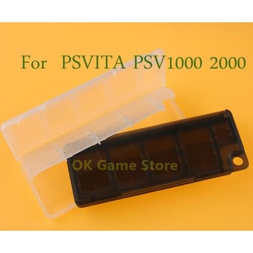 10pcs/lot 10 in 1 Hard Plastic Memory Game Cards Storage Protective Box Case Holder for Sony Psvita PS Vita PSV 1000 2000 Slim