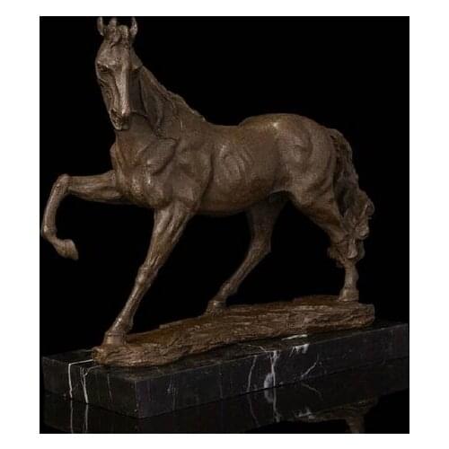 12 Abstract Art Sculpture Decoration Horse Copper Bronze Marble Statue Figurine