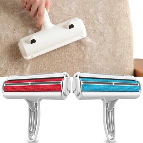 2-way Pet Hair Remove Brush Dog Cat Hair Lint Sticking Roller Clothes Carpet Sofa Brosse Cleaner Cleaning Tool Pet Accessories