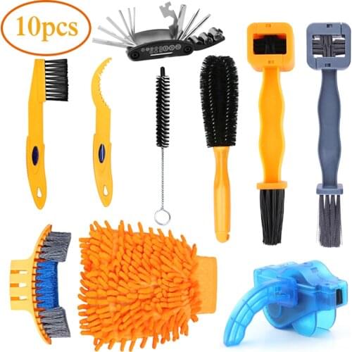 Bicycle Cleaner Chains Bike Chain Cleaner Cycling Cleaning Kit Current String Brush Accessories for Mountain, Road, City, BMX