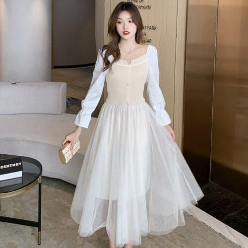 Asymhing Fashionable Knitted Dresses