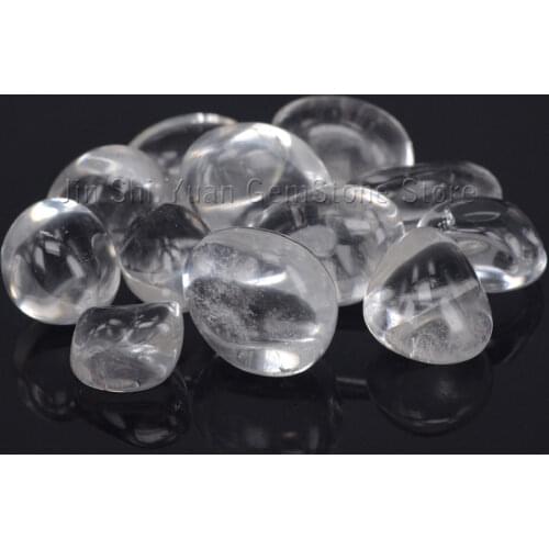 Bulk Tumbled Clear Quartz Crystal Stone Natural Polished Gemstone Supplies for Wicca, Reiki, and Energy Crystal Healing