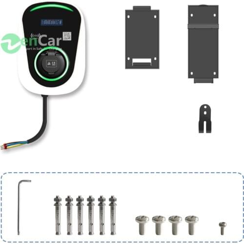 Easy Installed 32A 7.2KW EV Wall Box Charger With Type 2 Socket