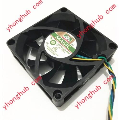 MAGIC MGT7012ZR-W20 DC 12V 0.63A 70x70x15mm Server Cooling Fan