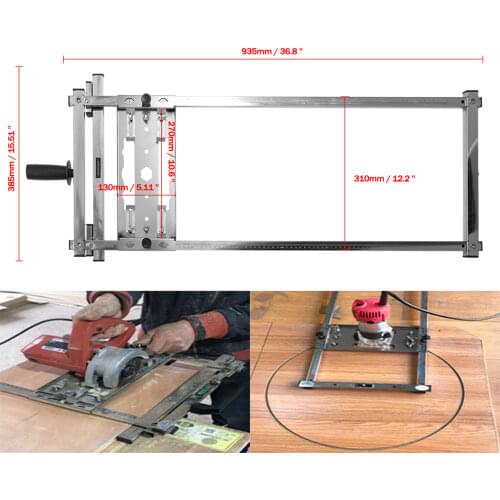 Multifunction Electricity Circular Saw Trimmer Machine Guide Positioning Cutting Board Tools Woodworking Router