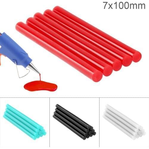 5p/10/15/20/30/50/100pcs set 7mmx100mm Transparent Hot Melt Gun Glue Sticks Gun Adhesive DIY Tools for Hot Melt Glue Gun Repair
