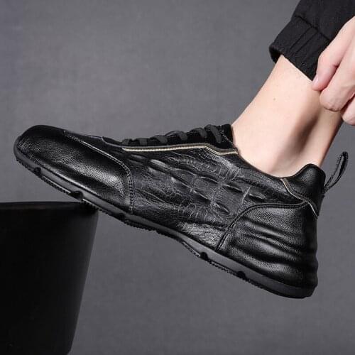 2021 new sports shoes mens low-top leather casual sneakers net red white shoes