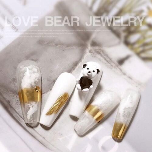 New Nail Art Decorations Flash Glass Gemstone Rhinestone Series Design Charm Gold Silver DIY Nail Accessories