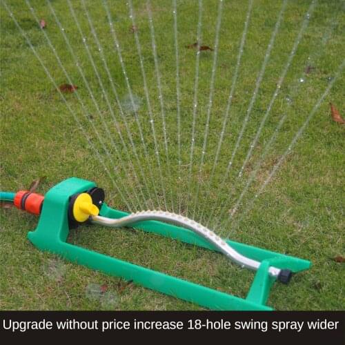 18 hole lawn watering automatic swing sprinkler high speed rail maintenance rotary sprinkler spraying diameter 8M