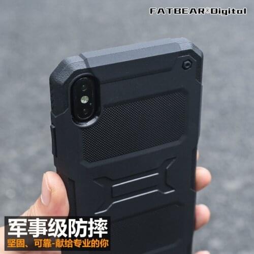 [for Apple iPhone XS MAX XR] FATBEAR Tactical Military Grade Rugged Shockproof Armor Case Cover