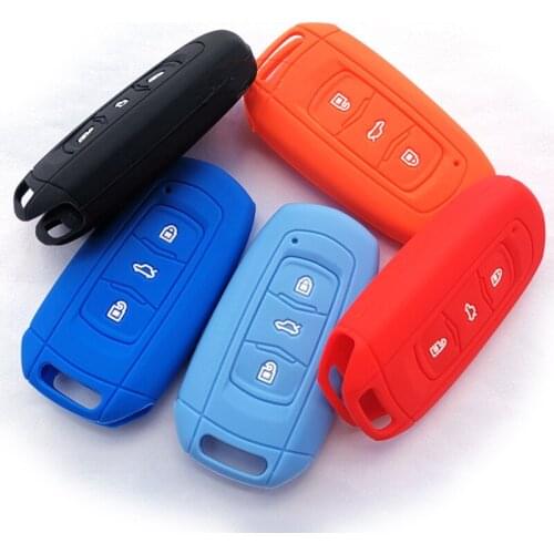 Silicone Car Remote Key Case For Geely Atlas Boyue NL3 EX7 Emgrand X7 EmgrarandX7 SUV GT GC9 Borui Key Cover Fob Car Accessories