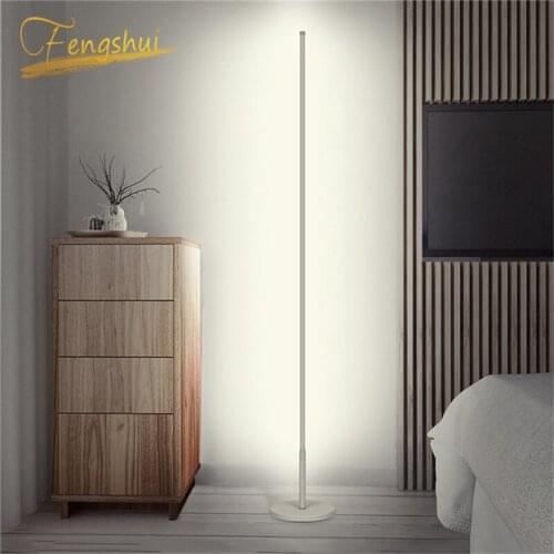 Modern LED Floor Lamp Nordic Remote Standing Lamps For Living Room Bedroom Atmosphere Minimalist Home Decor Indoor Lighting