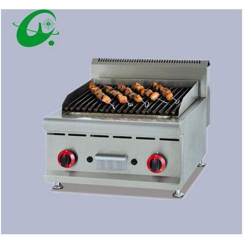 Counter Top Gas Lava Rock Grill Roast machine Toaster Stainless steel lava rock bbq grill