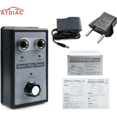 Dual Hole Car Spark Plug Tester Ignition Plug Analyzer Diagnostic Tool Automotive Spark Plug Detector