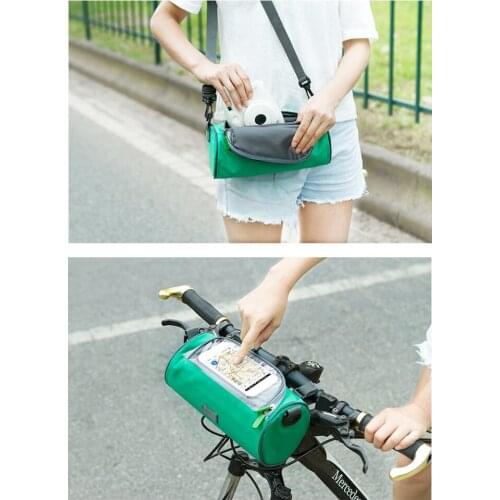 Bicycle electric scooter mobile phone navigation hanging bag waterproof portable storage bag