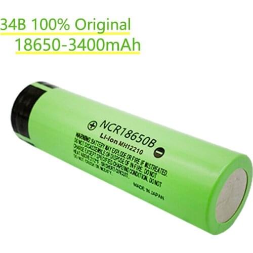 1/2/4/6/8/10pcs 100% New 3400mAh Original NCR18650B 3.7v 3400 mAh 18650 Lithium Rechargeable Battery Flashlight batteries