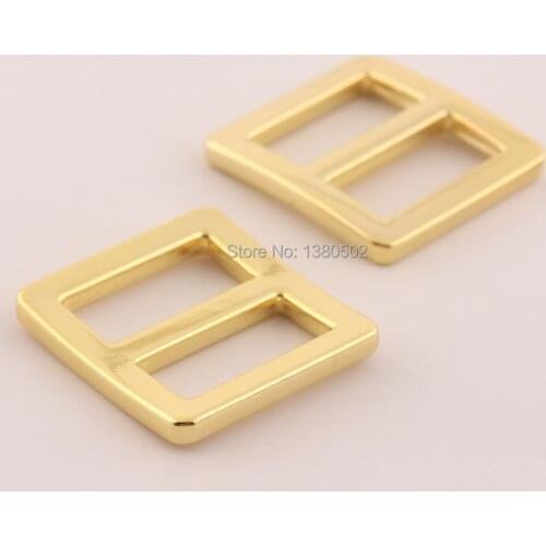 10PCS/lot Gold Color Slider Tri Glide Adjustable Buckles for Bag Strap Garment Accessories
