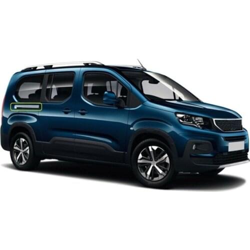 For Peugeot Rifter Chrome Sliding Door Streamer 2 Pcs. 2019 and Later. Stainless steel. ISO9001 / 2008 A + Quality Modified