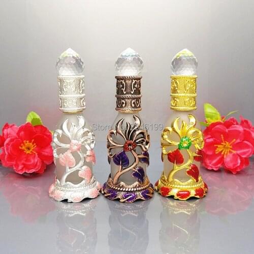 20ml High Grade Glass Essential oil Dropper Bottle Pigment Perfume Container Vials Container Portable Empty Cosmetic Packaging