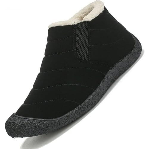 2020 Brand Men Winter Boots Man Snow Boots Warm Fur Male Ankle Boots Loafers Men Waterproof Shoes Male Unisex Boots