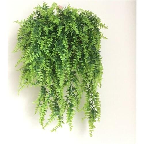 4 Pcs Artificial Plants Vines Ferns Persian Rattan Fake Hanging Plant Faux Boston Fern Wedding Garland Wall Decor Wholesale X2