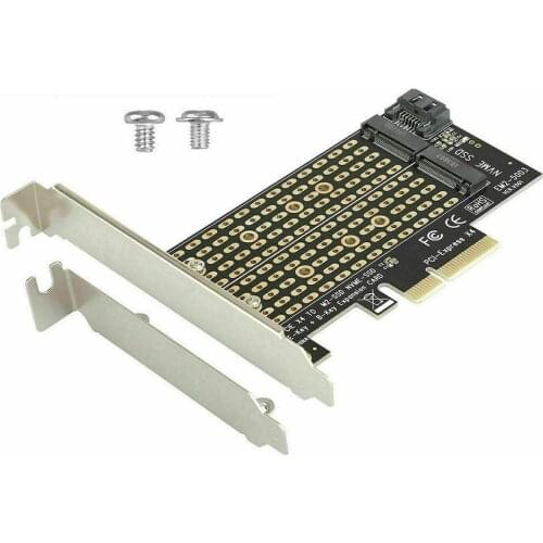 PCIE to M2/M.2 Adapter SATA M.2 SSD PCIE Adapter NVME/M2 PCIE Adapter SSD M2 to SATA PCI-E Card M Key +B Key Computer Accessory