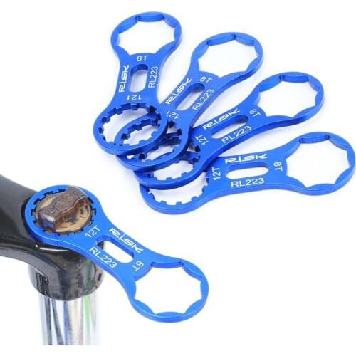 RISK Mountain Bike Shock Absorber Front Fork Shoulder Cover Wrench Three Extension XCM/XCR/XCT/RST Removal Tool
