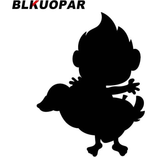 BLKUOPAR for A Boy Is Playing Swimming Using A Tire Doodle Car Stickers Vinyl Personality Decals Scratch-Proof Car Label