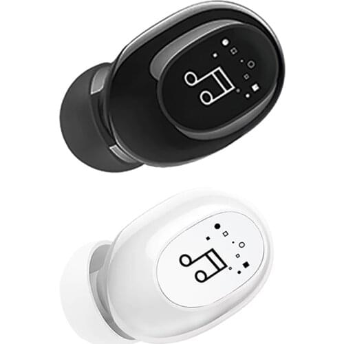 Bluetooth Earphones Single Ear Earphone 5.0 Stereo for Music Running Relaxation