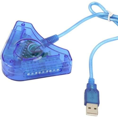 Elistooop Joypad Game USB Dual Player Converter Adapter Cable For PS2 Attractive Dual Playstation 2 PC USB Game Controller