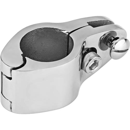 1 Inch Stainless Steel Marine Hardware Fitting For Boat Bimini Top Jaw Slide Hinged Open Body Sliding Casing Clamp