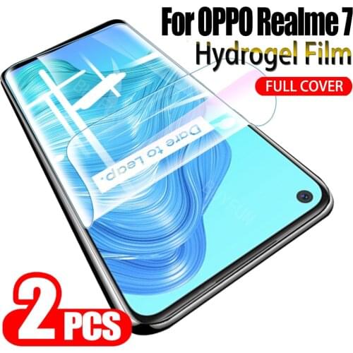 2PCS Hydrogel Film For Oppo Realme 7 Pro Screen Protector Display Protective Film For oppo realme x7 pro oqqo touch screen film