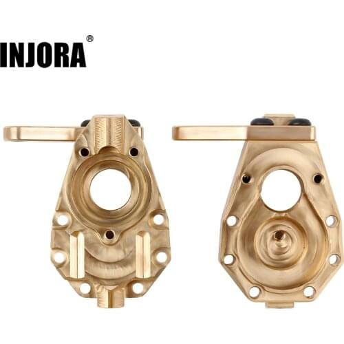 INJORA 2Pcs Brass Portal Drive Housing Heavy Counterweight for 1/10 RC Crawler Traxxas TRX-4 TRX4 TRX-6 8252 Upgrade Parts