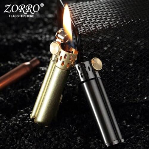 Zorro Kerosene Lighter Creative Mini Wheel Ignition Gasoline Lighter Personality Gift Z537 Outside Tool