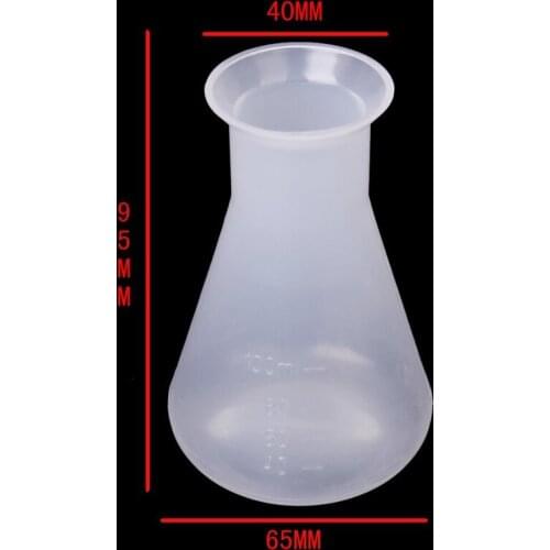 Erlenmeyer flask for Chemistry Laboratory Plastic Transparent - 100ml