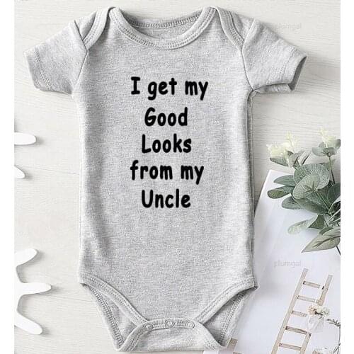 Baby girl Romper Winter Jumpsuit Kids Newborn Girl Clothes Printing Uncle Rompers for Toddler Boy Outfit Girls Infant Costume