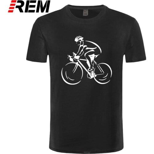 REM Men Hot Fashion Solid T-Shirts Cyclist Bicycle Cycle Sporter Transport Hobby Biker Cycler Mens T Shirt ringer
